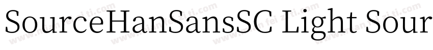 SourceHanSansSC Light SourceHanSan字体转换